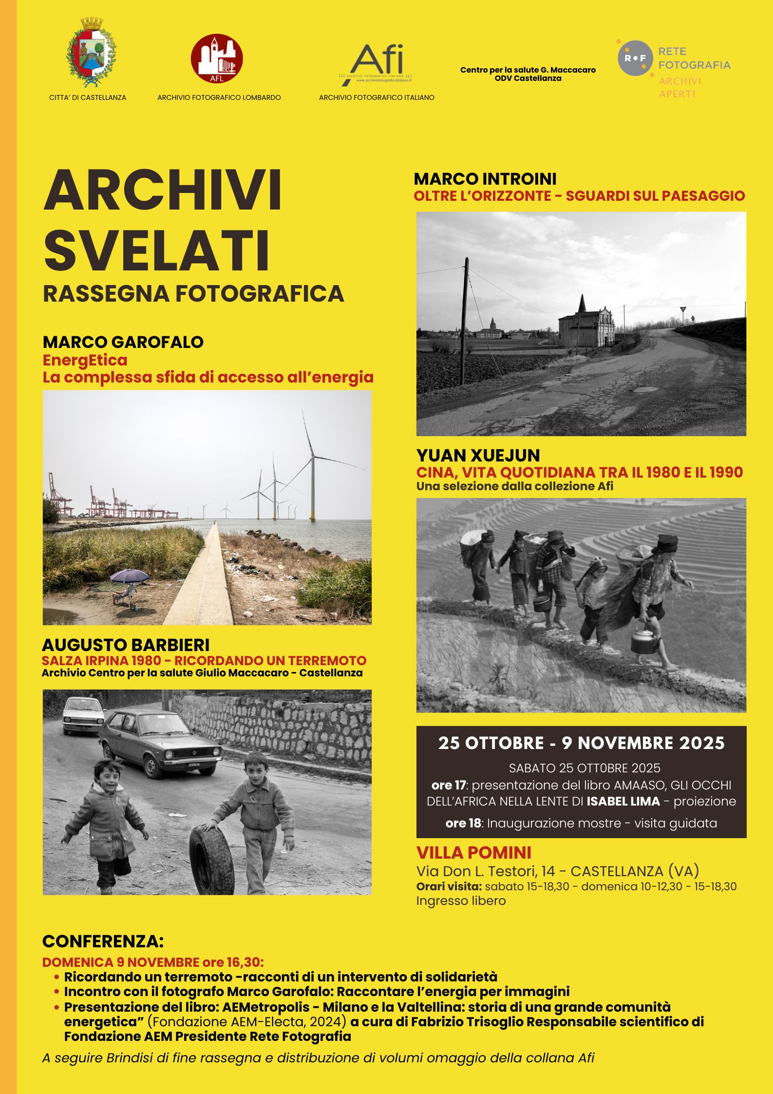 Locandina rassegna Archivi Svelati
