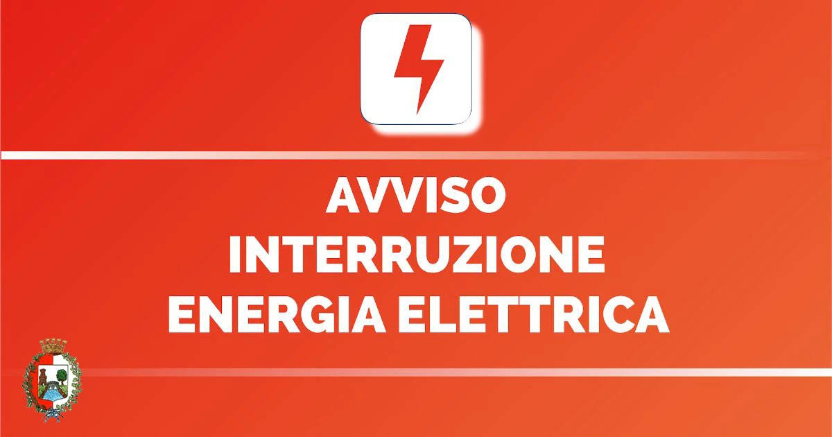 Immagine che raffigura Avviso interruzione energia elettrica