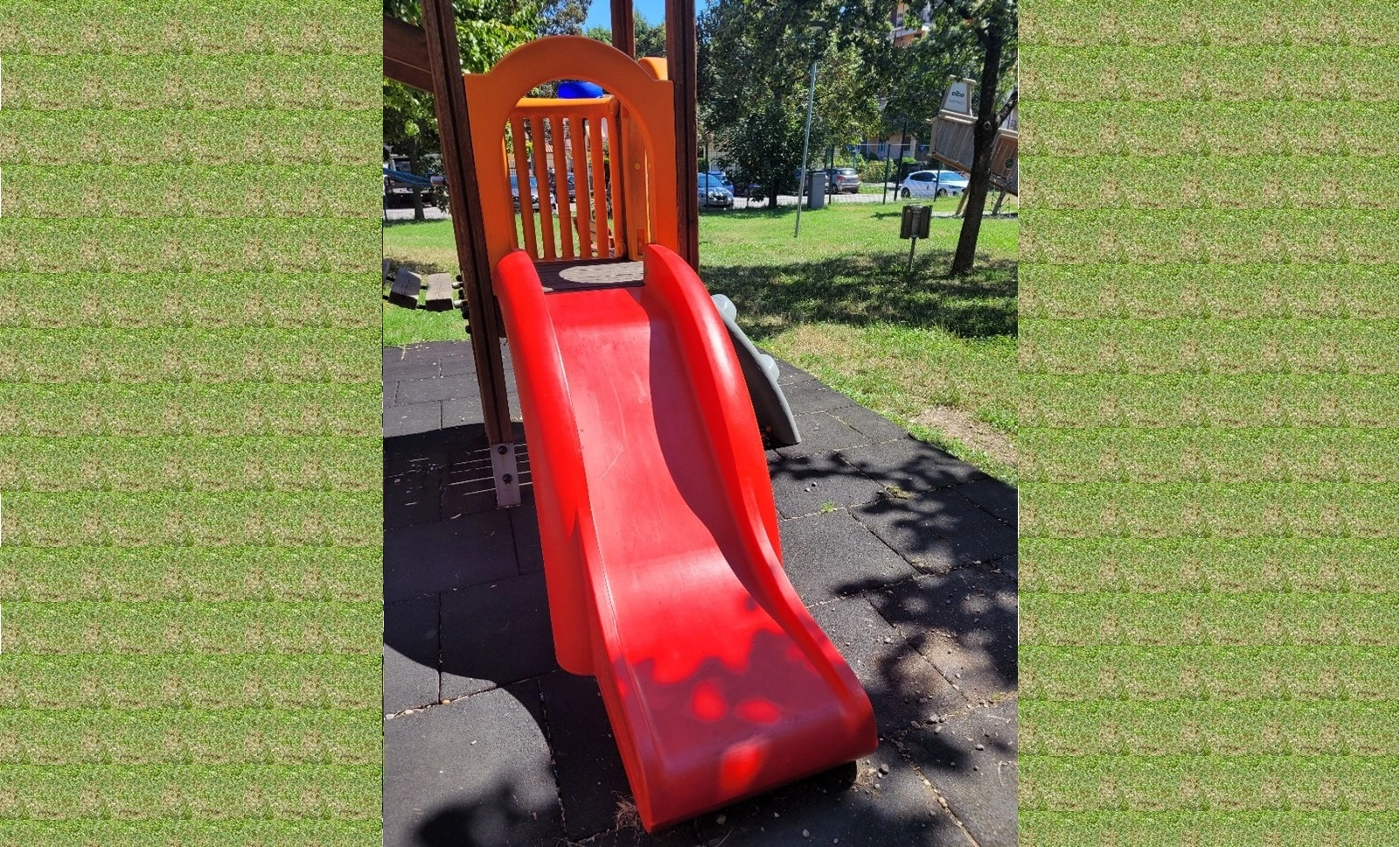 Immagine che raffigura Ripristinati i giochi vandalizzati del Parco Corte del Ciliegio