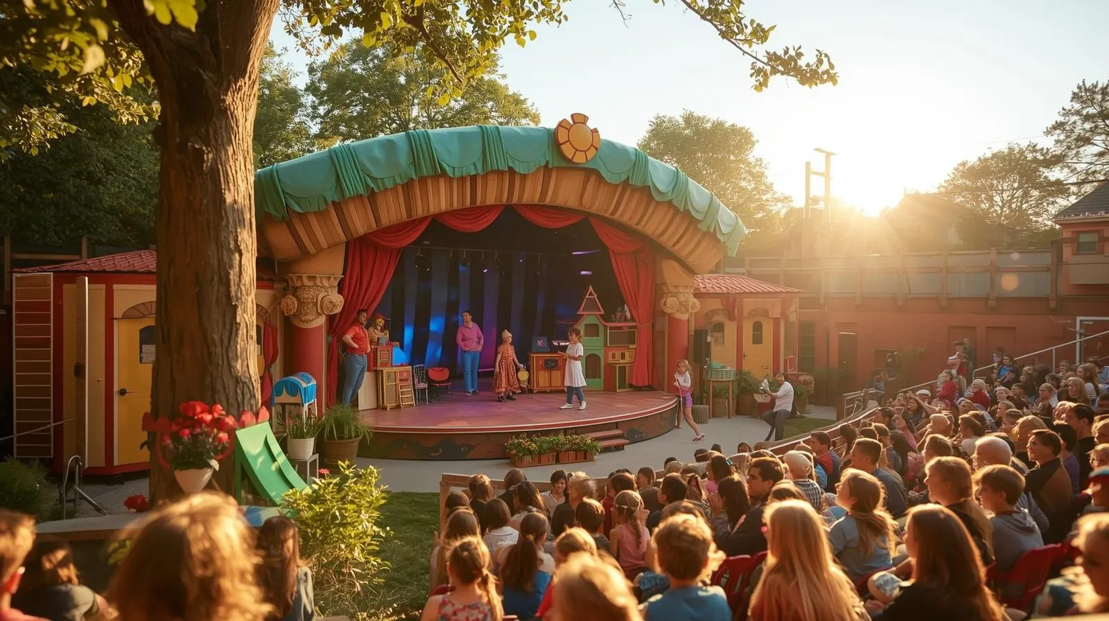 Immagine che raffigura Teatro, pic-nic e giochi destrutturati:  weekend per famiglie alla Corte del Ciliegio