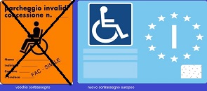 Entro il 15 settembre 2015 è previsto l'adeguamento del contrassegno per la sosta delle personi disabili