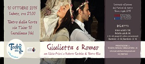 Sabato 10 Ottobre alle ore 21.00 al Teatro della Corte lo spettacolo 