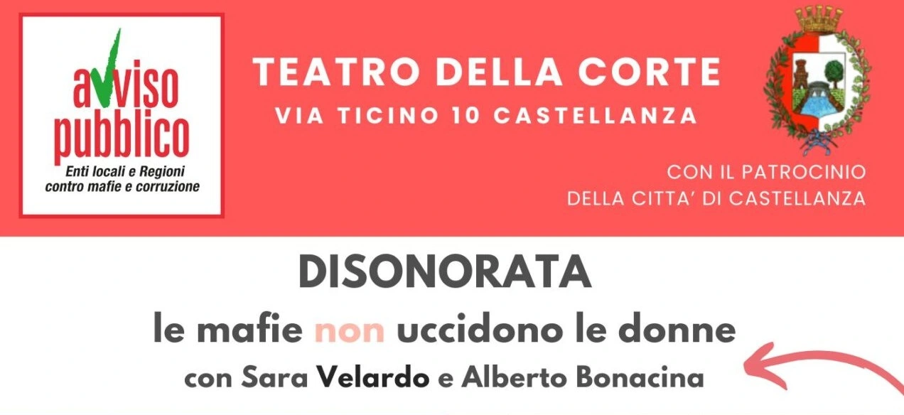 Uno spettacolo testrale contro le mafie per sfatare il mito che le mafie non uccidono le donne