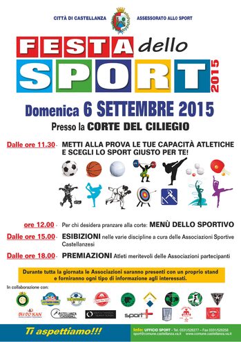 Locandina Festa dello Sport