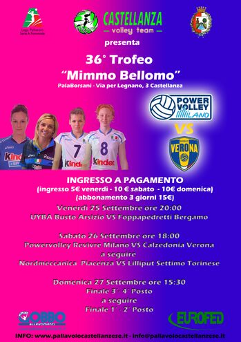 Locandina 36° edizione Trofeo Mimmo Bellomo