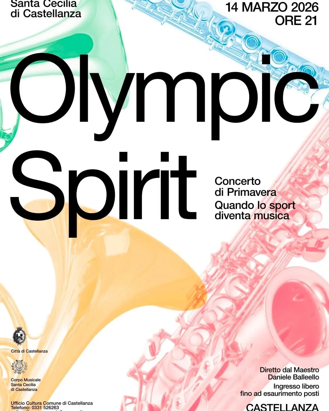 Il tradizionale concerto bandistico dedicato al mondo dello sport in occasione delle Olimpiadi e Paralimpiadi di Milano Cortina 2026