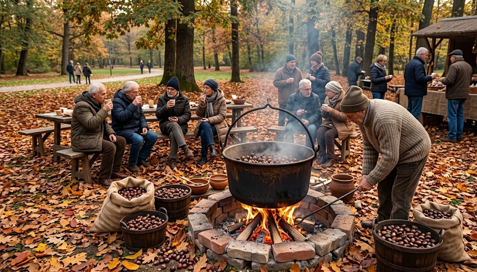 La tradizionale Castagnata d’Autunno: un pomeriggio ricco di spettacoli per bambini, musica popolare, laboratori creativi e le immancabili caldarroste, a sostegno del Gruppo Alpini.