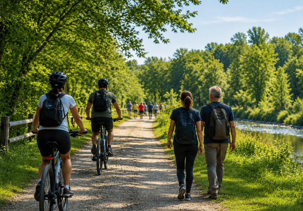 Sabato 19 settembre pedalata e camminata lungo la dorsale ciclopedonale della Valle Olona, da Castellanza e Malnate al Castello di Monteruzzo di Castiglione Olona, con arrivo alle 16.00, merenda e spettacolo.