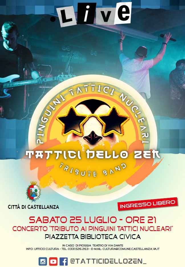 Locandina tributo pinguini tattici nucleari Locandina tributo pinguini tattici nucleari