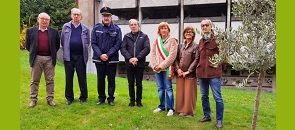 cerimonia al cimitero cittadino per commemorare le vittime deiel Covid