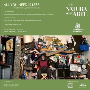 Locandina mostra All you need is less